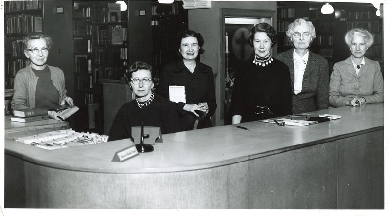 File:Librarian Mary Pierce and Staff Church st.jpeg