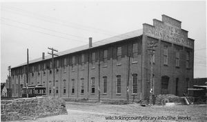 A photo of the Scheidler Machine Works, the building where The Works is located today.