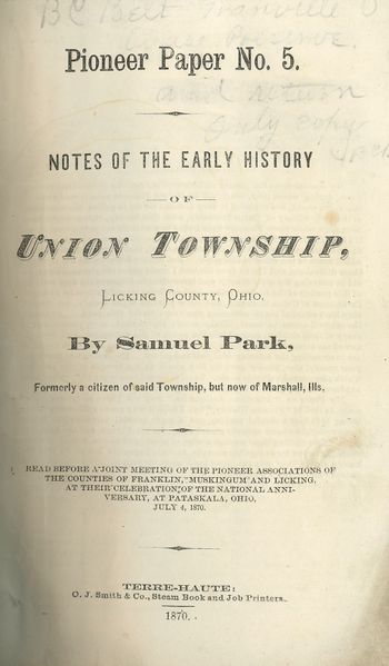 File:Park Notes of the early history of Union Township.jpg