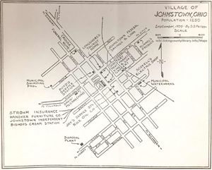 A map of Johnstown in 1939.