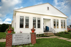 A photo of the Hervey Memorial Library.