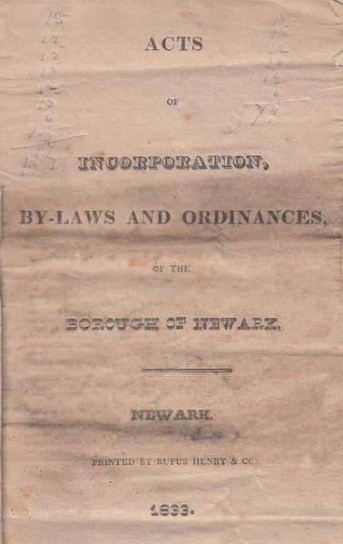 File:Acts of incorporation 1833 cover.jpg