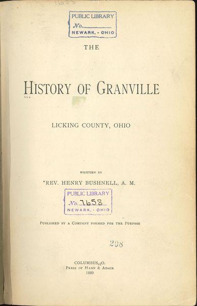 File:Bushnell The History of Granville.jpg