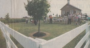  A photo of the Cornell School at its rededication in 1996.